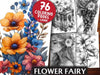 Flower Fairy Coloring Books