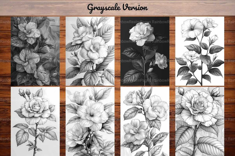 Flower Gardenias Coloring Books - CraftNest