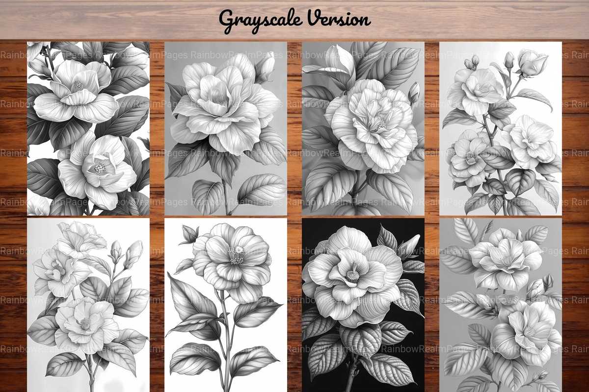 Flower Gardenias Coloring Books - CraftNest