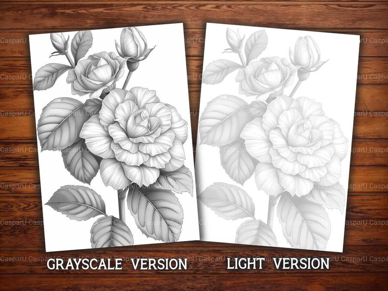 Flower Gardenias Coloring Books - CraftNest