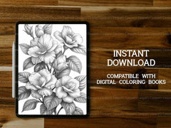 Flower Gardenias Coloring Books - CraftNest