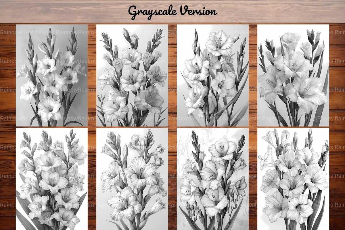 Flower Gladiolus Coloring Books - CraftNest