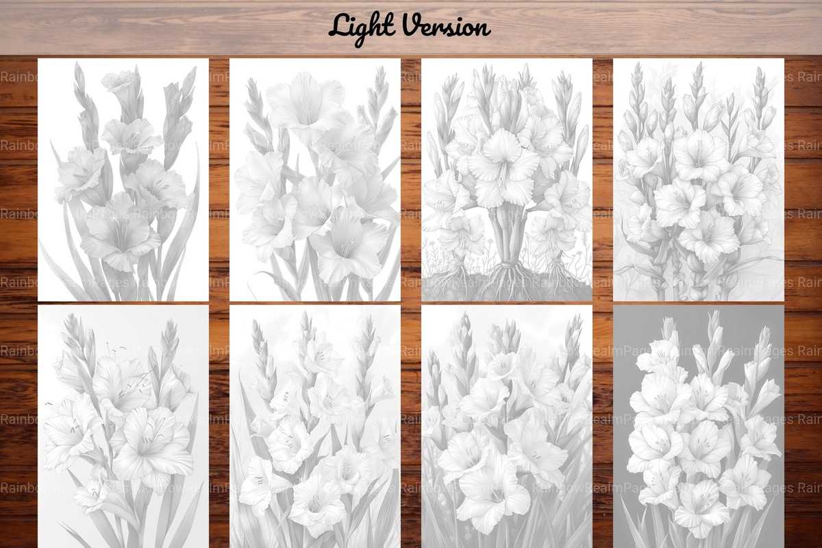 Flower Gladiolus Coloring Books - CraftNest