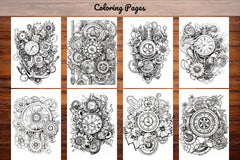 Steampunk Flower Mandala Coloring Pages - CraftNest - Digital Crafting and Art
