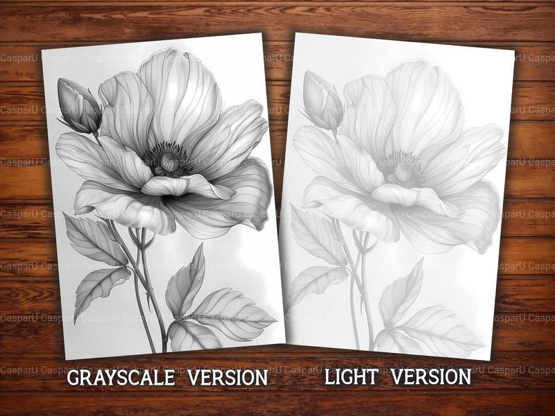 Flower Minimalist Coloring Books - CraftNest