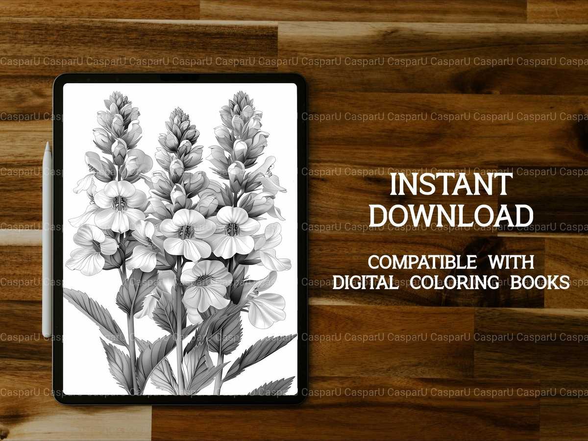 Flower Snapdragon Coloring Books - CraftNest