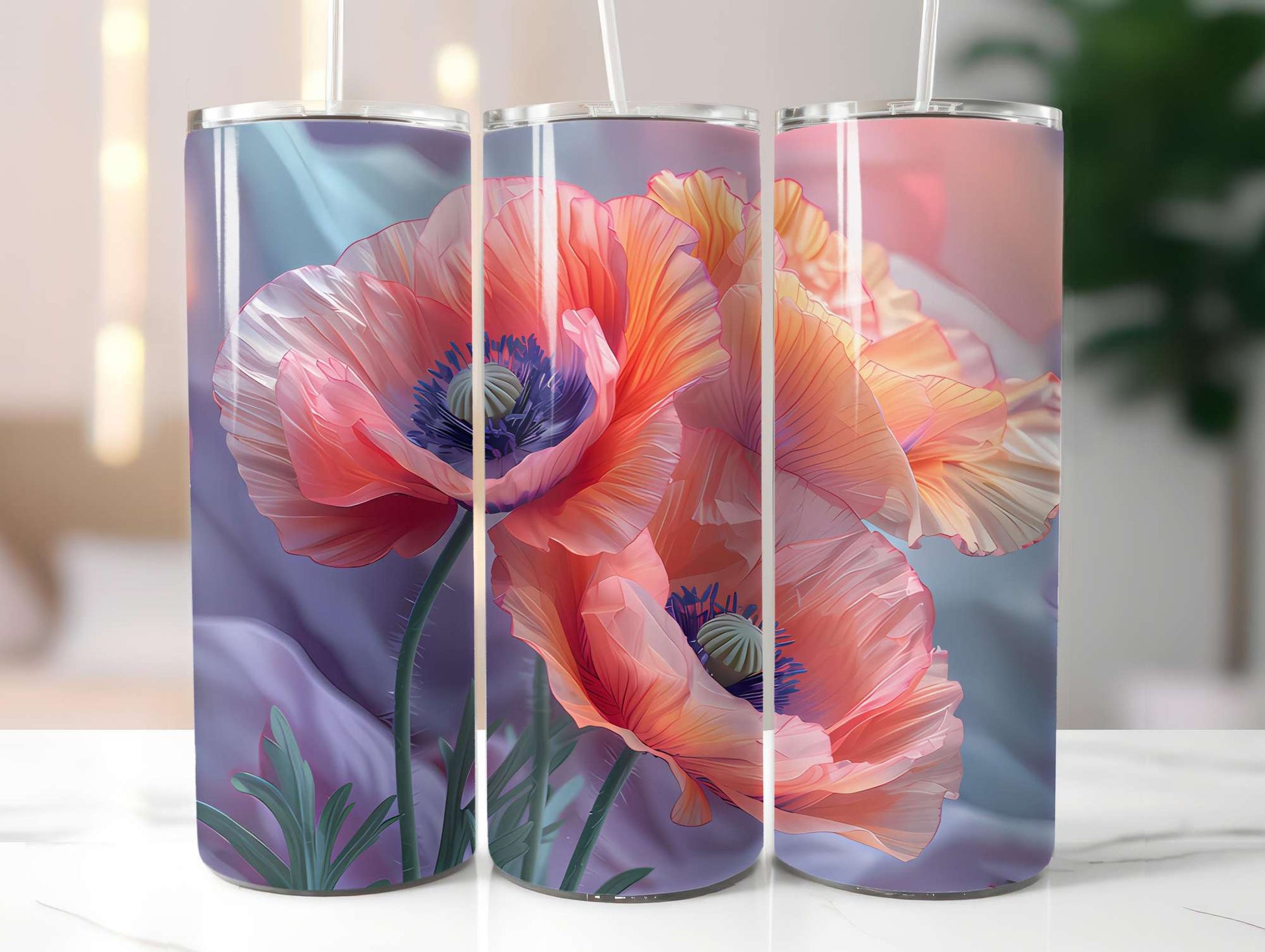 Flower Summer 5 Tumbler Wrap - CraftNest - Digital Crafting and Art