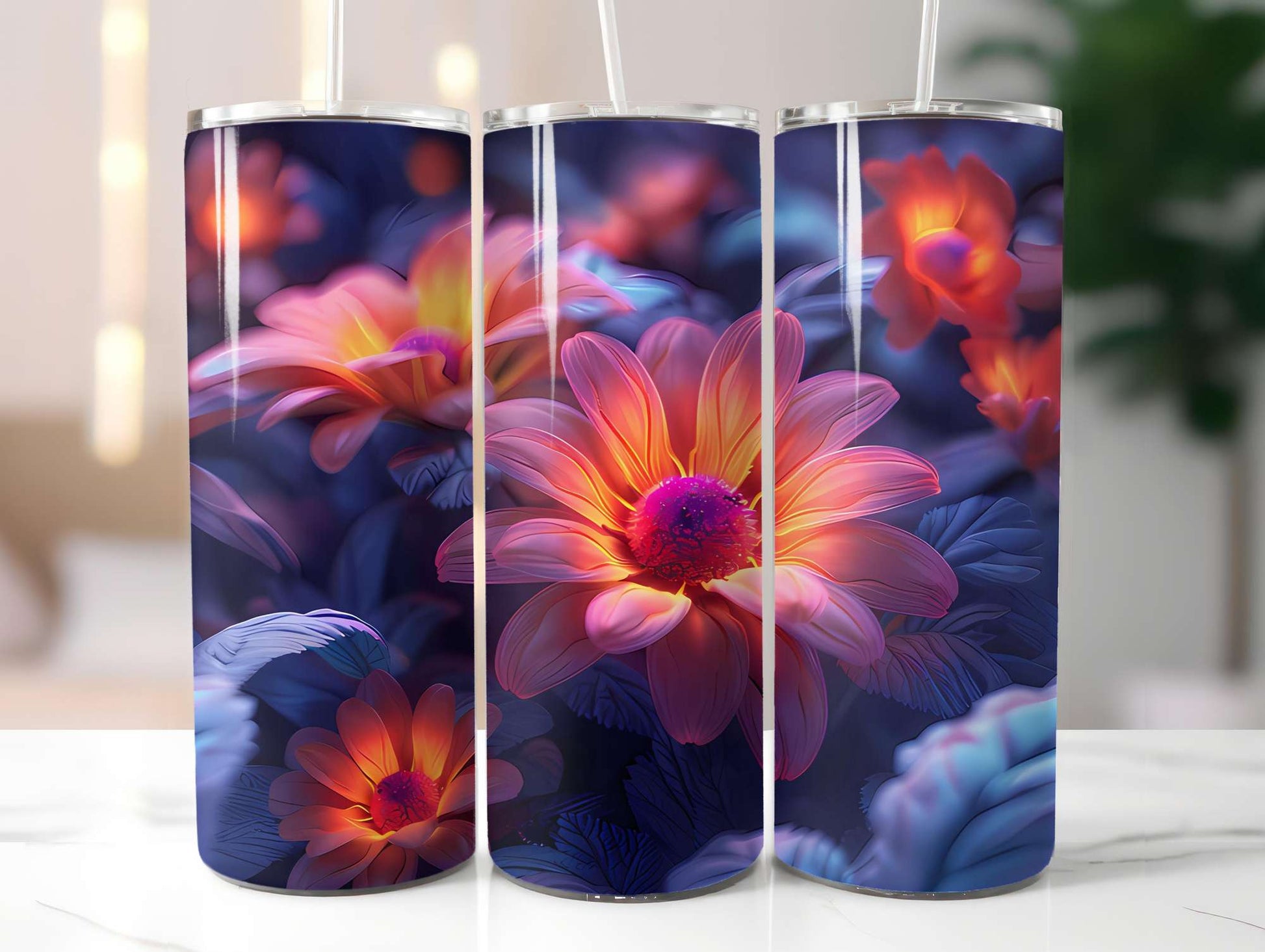 Flower Summer 1 Tumbler Wrap - CraftNest - Digital Crafting and Art