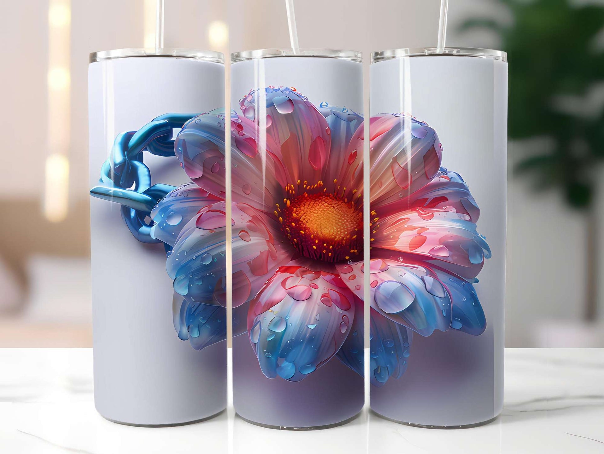 Flower Summer 2 Tumbler Wrap - CraftNest - Digital Crafting and Art