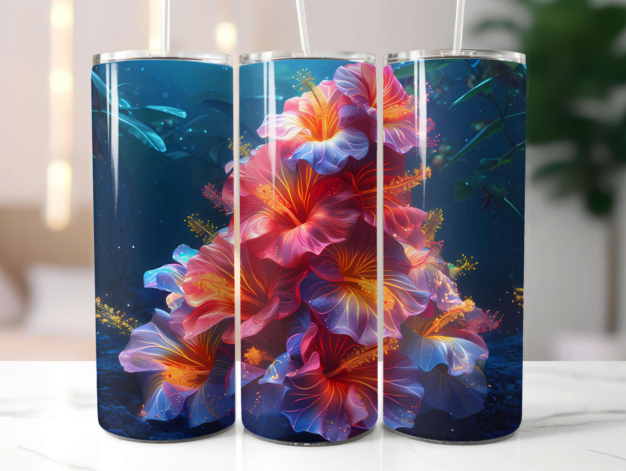 Flower Summer 5 Tumbler Wrap - CraftNest - Digital Crafting and Art