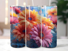 Flower Summer 4 Tumbler Wrap - CraftNest - Digital Crafting and Art