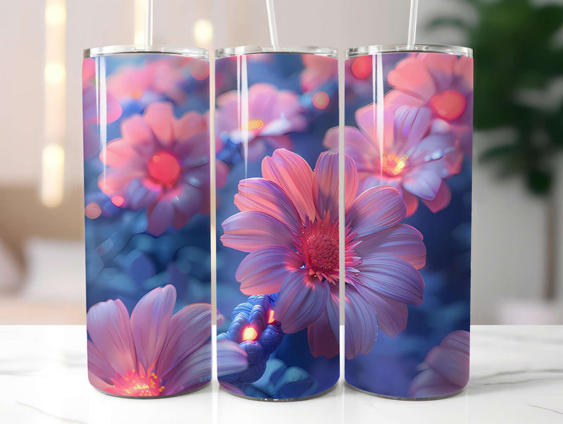 Flower Summer 2 Tumbler Wrap - CraftNest - Digital Crafting and Art