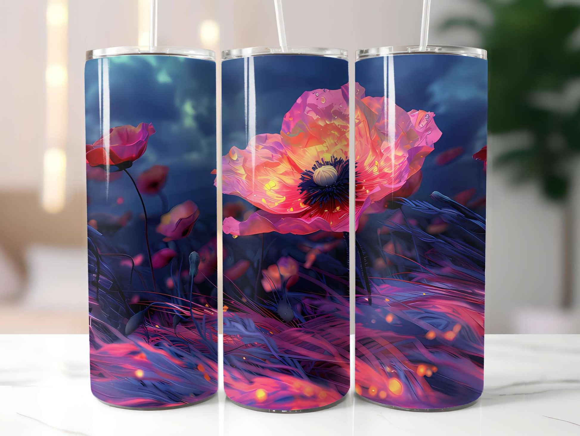 Flower Summer 2 Tumbler Wrap - CraftNest - Digital Crafting and Art