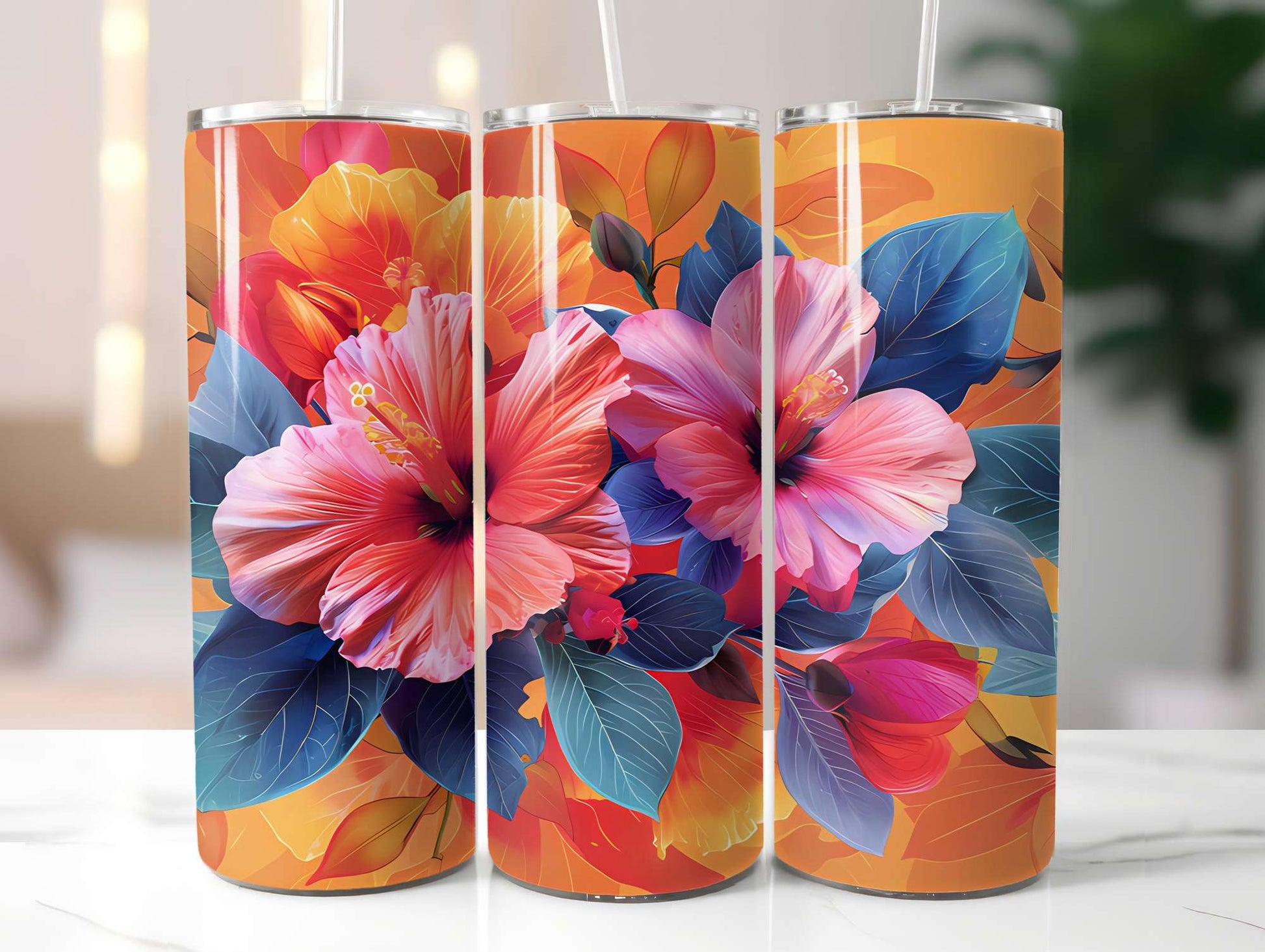 Flower Summer 1 Tumbler Wrap - CraftNest - Digital Crafting and Art