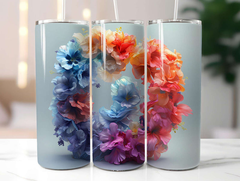 Flower Summer 4 Tumbler Wrap - CraftNest - Digital Crafting and Art