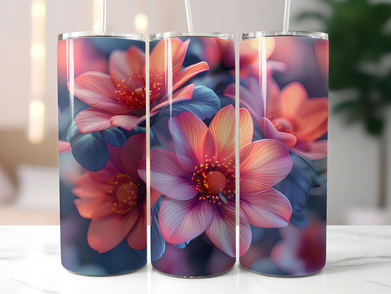 Flower Summer 2 Tumbler Wrap - CraftNest - Digital Crafting and Art