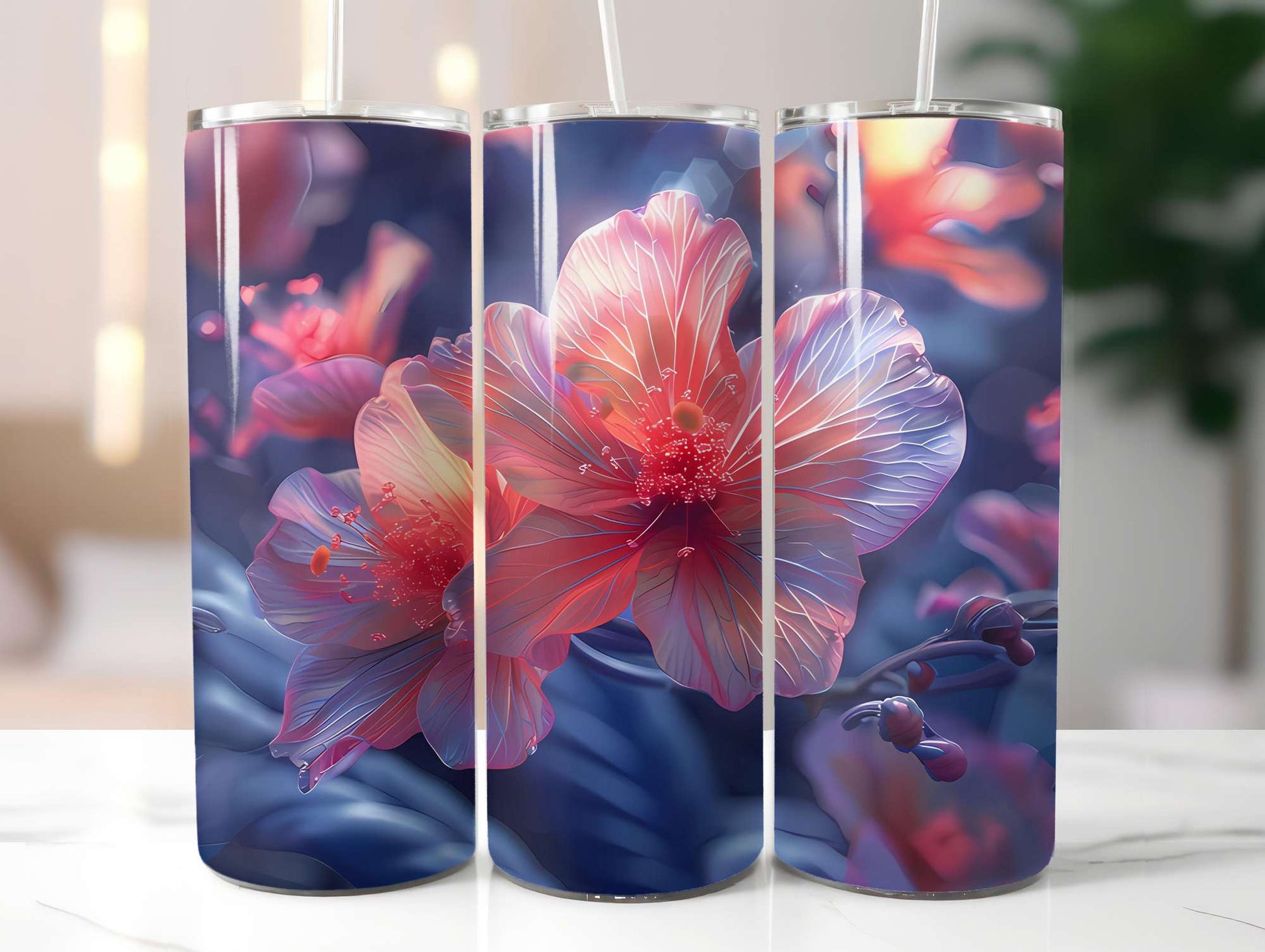 Flower Summer 2 Tumbler Wrap - CraftNest - Digital Crafting and Art