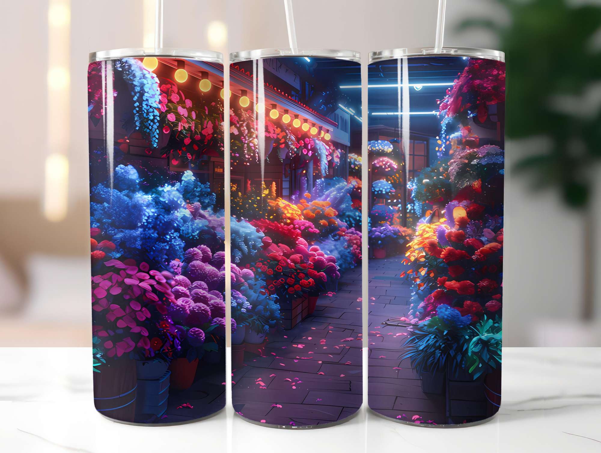 Flower Summer 1 Tumbler Wrap - CraftNest - Digital Crafting and Art