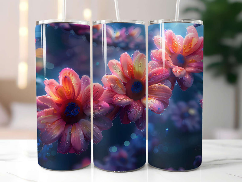 Flower Summer 2 Tumbler Wrap - CraftNest - Digital Crafting and Art