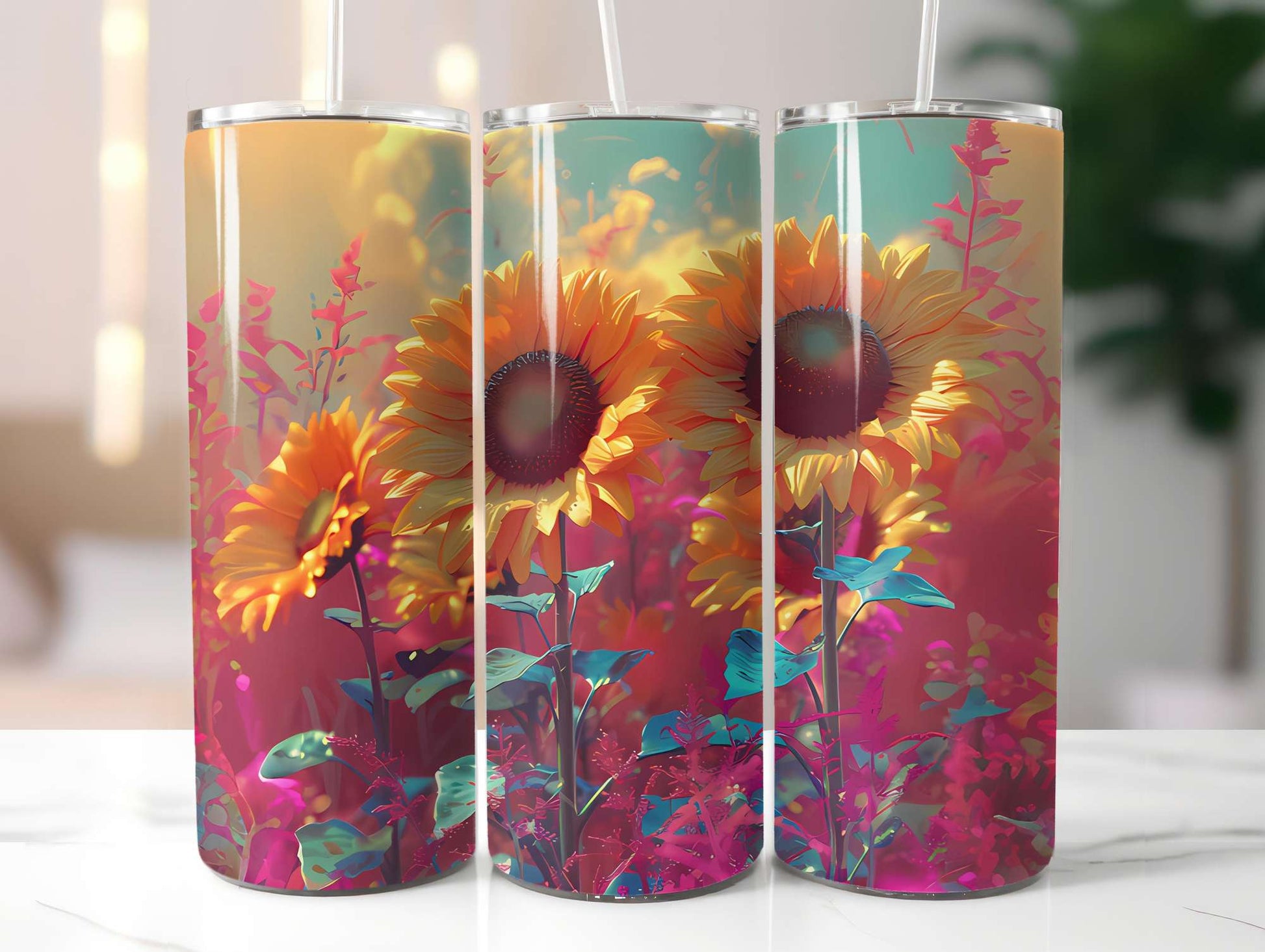 Flower Summer 1 Tumbler Wrap - CraftNest - Digital Crafting and Art