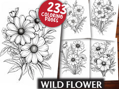 Wild Flower Coloring Book - CraftNest - Digital Crafting and Art