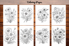 Wild Flower Coloring Book - CraftNest - Digital Crafting and Art