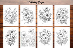 Wild Flower Coloring Book - CraftNest - Digital Crafting and Art