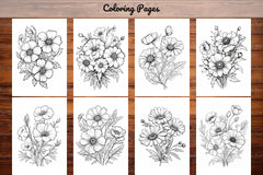 Wild Flower Coloring Book - CraftNest - Digital Crafting and Art
