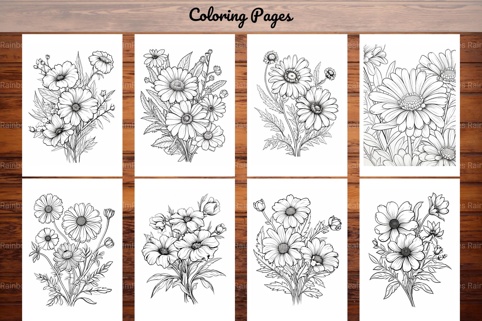 Wild Flower Coloring Book - CraftNest - Digital Crafting and Art