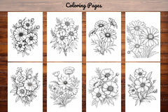 Wild Flower Coloring Book - CraftNest - Digital Crafting and Art