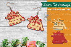 Flowers Beanie Laser Cut Earrings Clipart Bundle - CraftNest - Digital Crafting and Art
