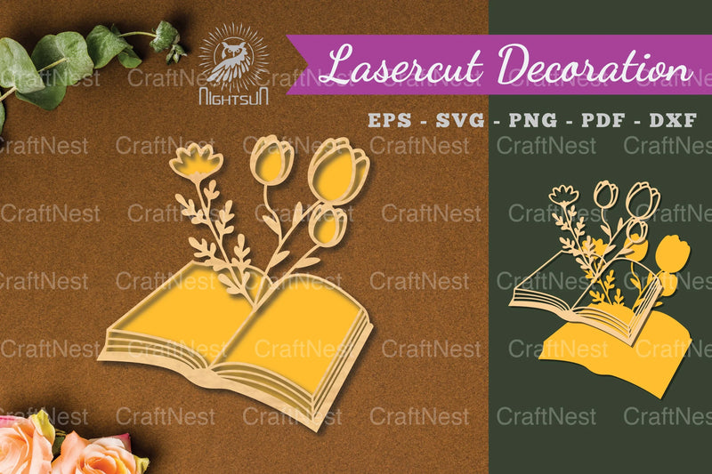 Laser Cut Flower Decoration Book Bundle - CraftNest - Digital Crafting and Art