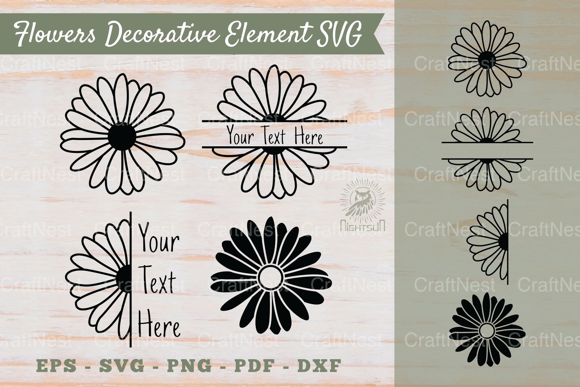 Floral Decorative Elements & Borders Clipart Bundle - CraftNest - Digital Crafting and Art