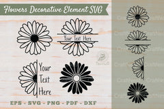 Floral Decorative Elements & Borders Clipart Bundle - CraftNest - Digital Crafting and Art