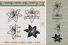 Floral Decorative Elements & Borders Clipart Bundle - CraftNest - Digital Crafting and Art