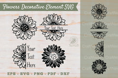 Floral Decorative Elements & Borders Clipart Bundle - CraftNest - Digital Crafting and Art