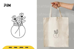 Flowers in Jar SVG Bundle - CraftNest - Digital Crafting and Art