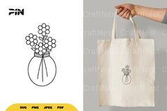 Flowers in Jar SVG Bundle - CraftNest - Digital Crafting and Art