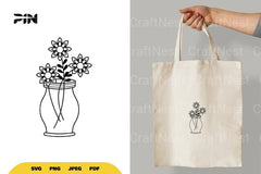 Flowers in Jar SVG Bundle - CraftNest - Digital Crafting and Art