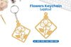 Flowers Keychain Lasercut SVG Clipart Bundle