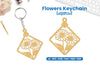 Flowers Keychain Lasercut SVG Clipart Bundle
