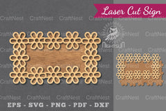 Flowers Laser Cut Sign Clipart Bundle - CraftNest - Digital Crafting and Art