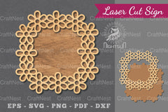 Flowers Laser Cut Sign Clipart Bundle - CraftNest - Digital Crafting and Art