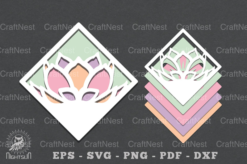 Flowers Layered Papercut SVG Bundle - CraftNest - Digital Crafting and Art