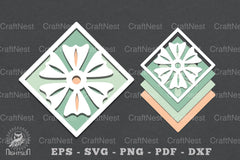 Flowers Layered Papercut SVG Bundle - CraftNest - Digital Crafting and Art