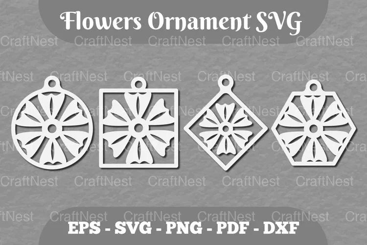 Flowers Ornament SVG Bundle - CraftNest - Digital Crafting and Art