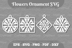 Flowers Ornament SVG Bundle - CraftNest - Digital Crafting and Art