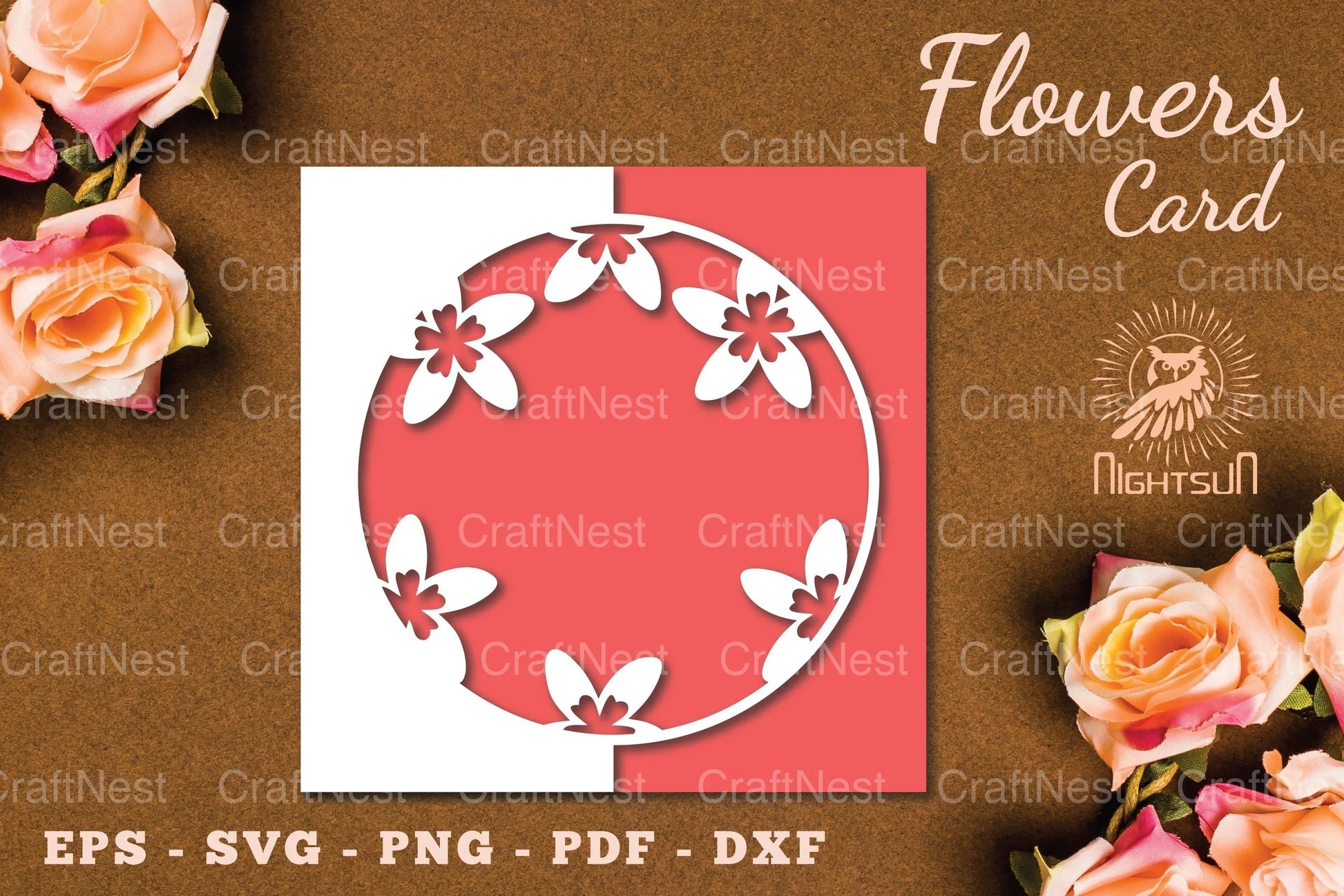 Flowers Papercut Card SVG Bundle - CraftNest - Digital Crafting and Art