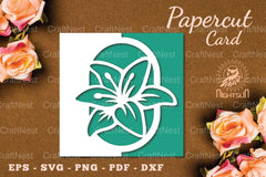 Papercut Flowers Card SVG Bundle - CraftNest - Digital Crafting and Art