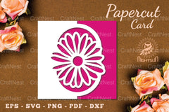 Papercut Flowers Card SVG Bundle - CraftNest - Digital Crafting and Art